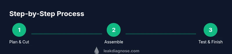 Infographic showing steps to make leak-proof reusable pads