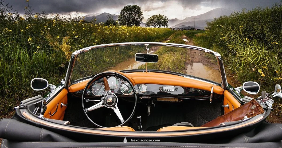 Red Car Fluid Leak - Leak Diagnosis