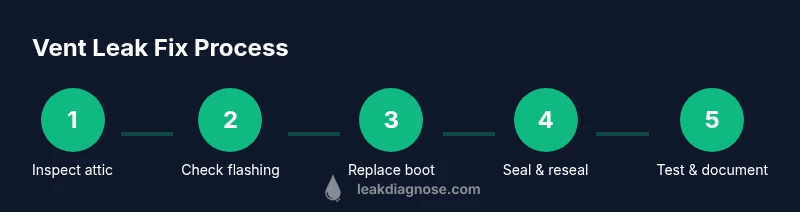 Six-step process to fix a roof vent leak