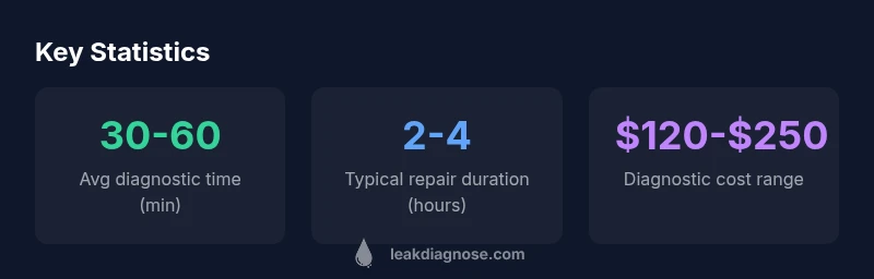 Statistics on leak detection and repair times
