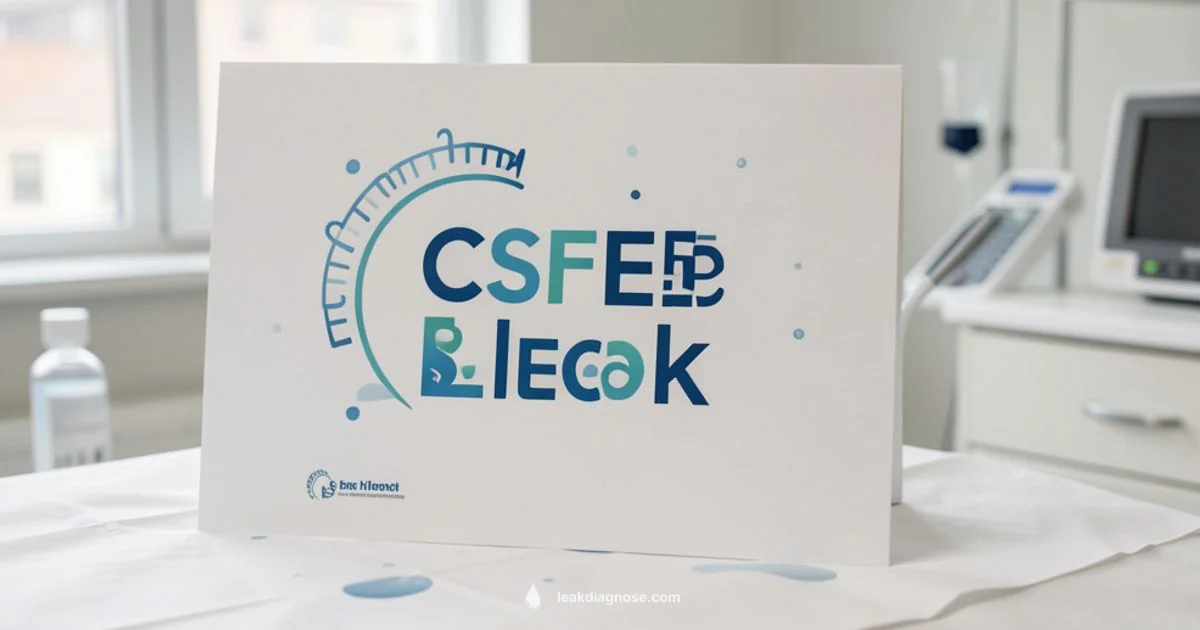 CSF Leak Facts - Leak Diagnosis