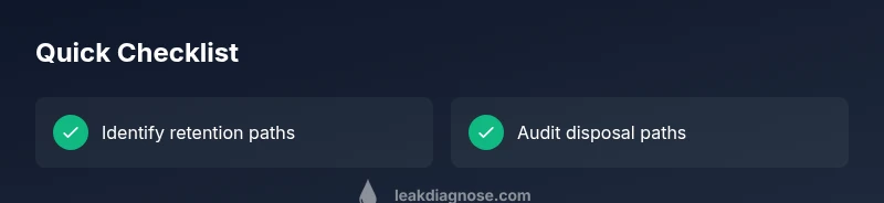 infographic showing memory leak troubleshooting checklist